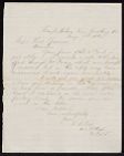 Letter from Colonel C. C. Tew to Captain Thomas Sparrow 